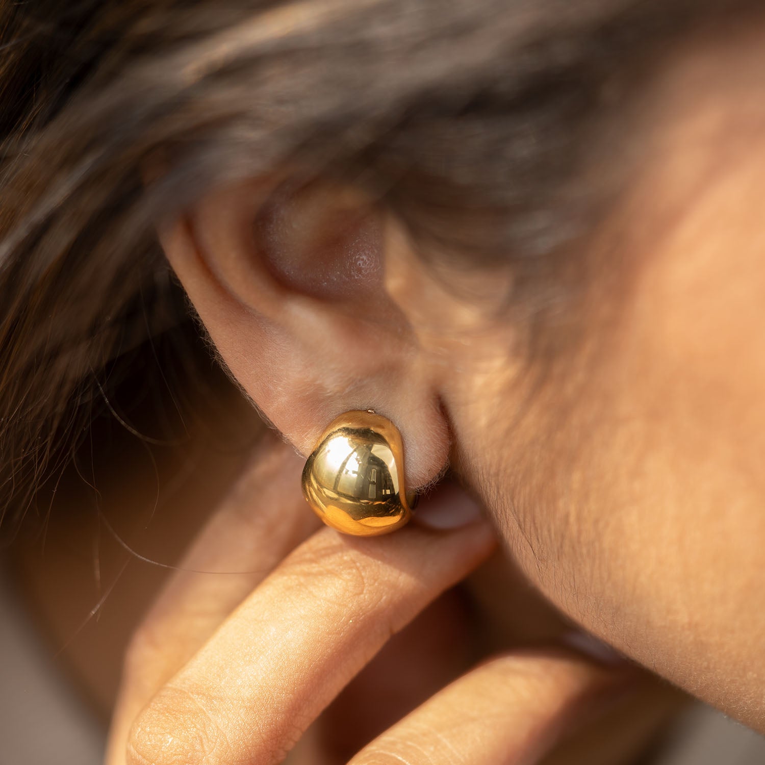 Lily Chunky 18k Gold Hoop Earrings
