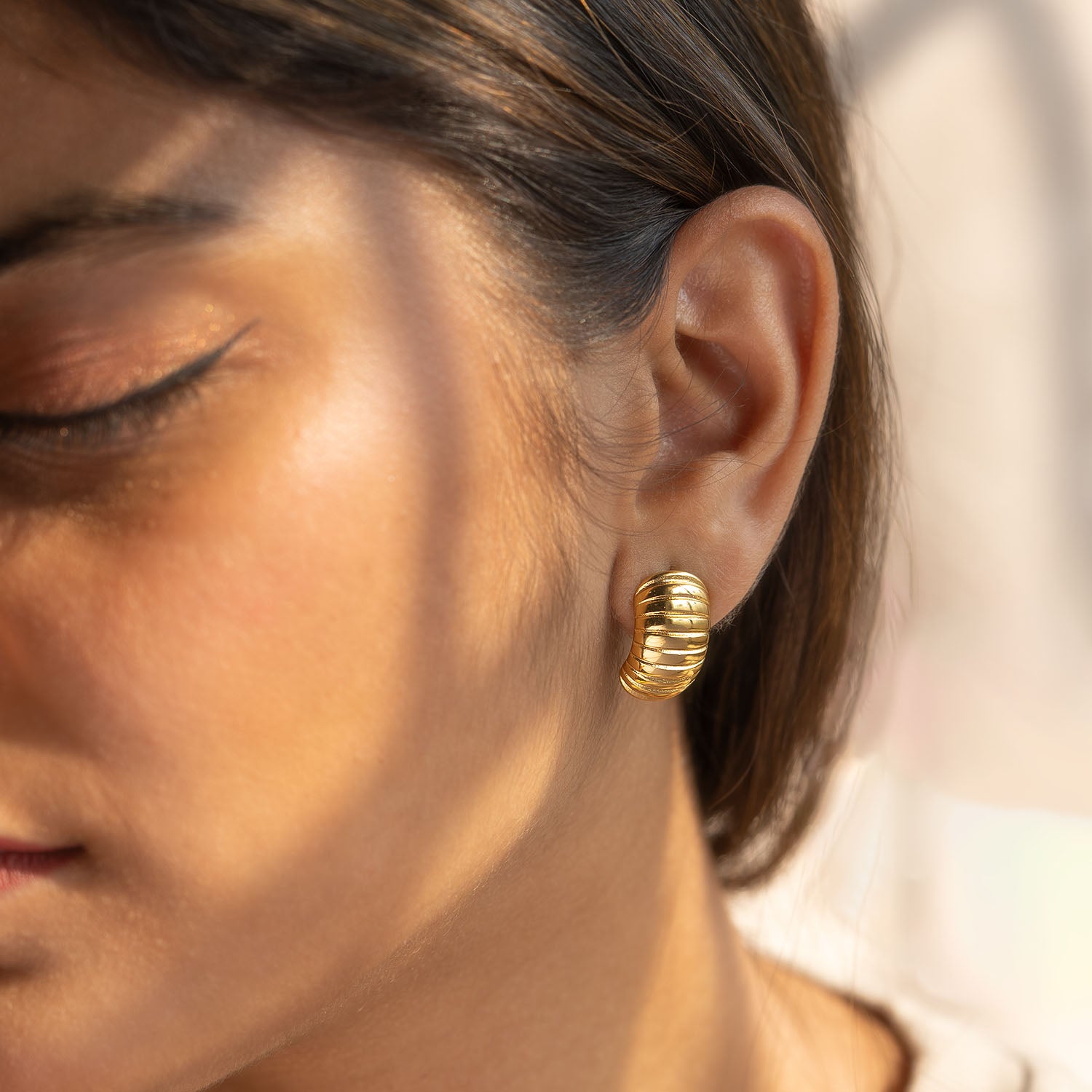 Odette Statement 18K Gold Stud Earrings