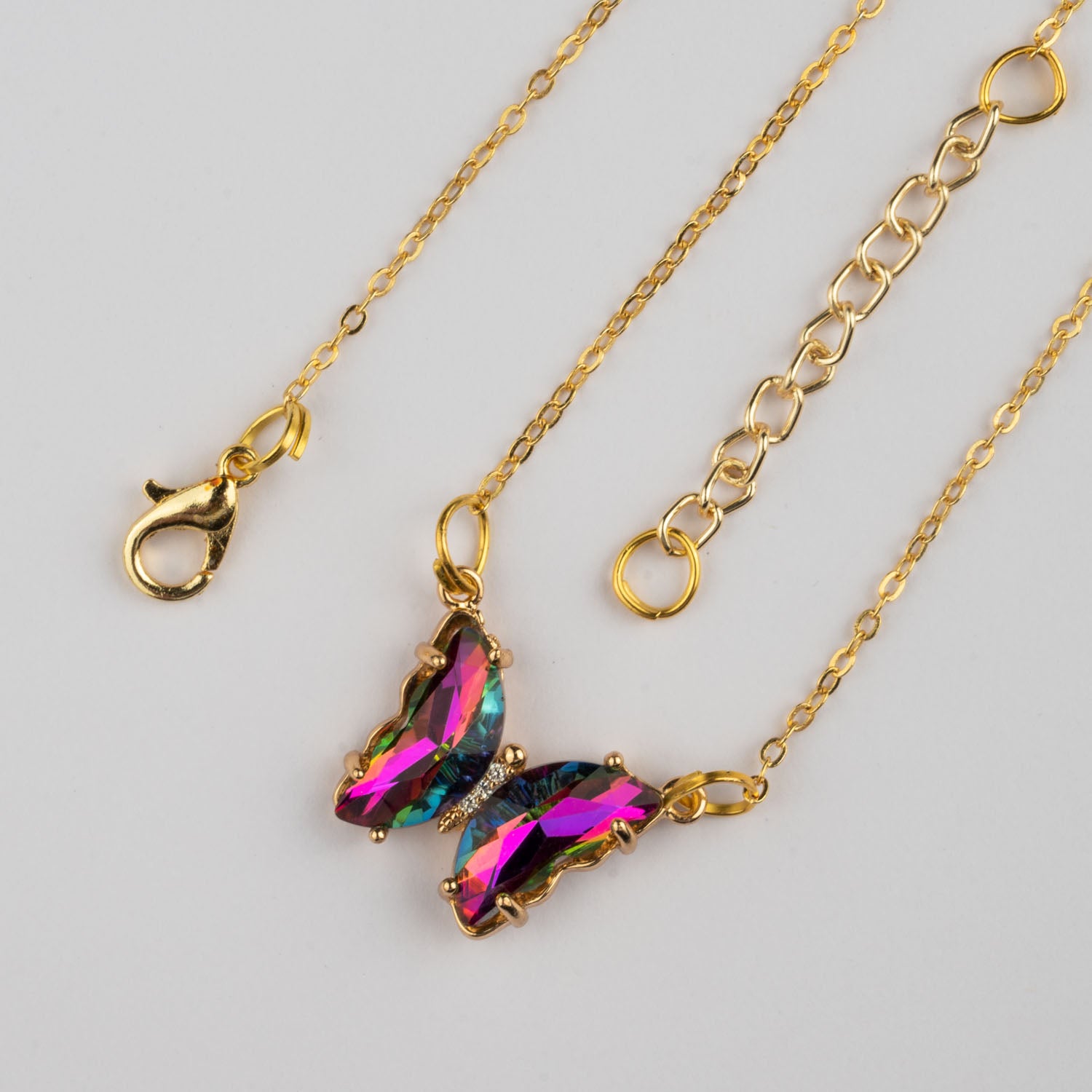 W Premium Jewellery Necklace Holographic Purple 