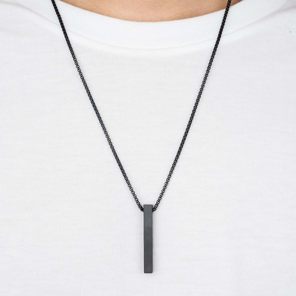 Buy Stylish Bar Necklace at Best Price in Silver Black and Gold