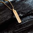 Devotional Ganpati Shlok Mini Tag Necklace