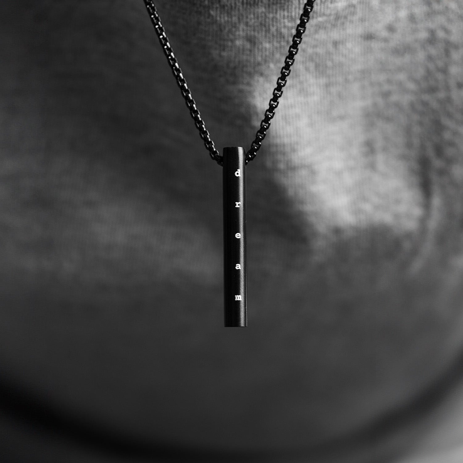 Dream Black Barrel Necklace