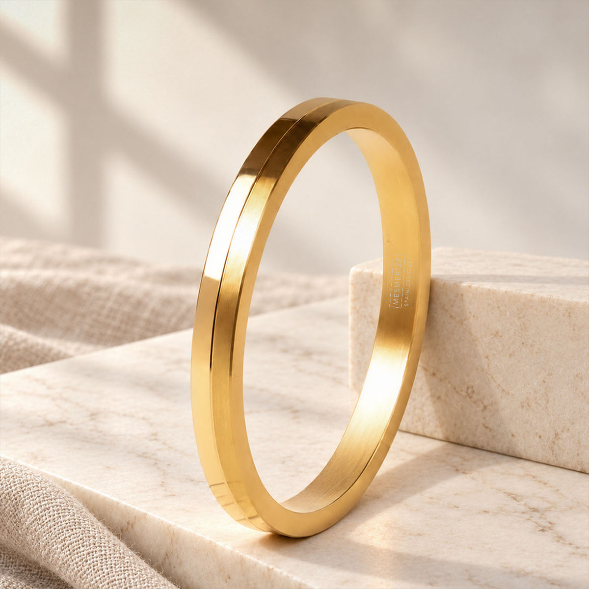 Dual Tone Gold Thick Kada