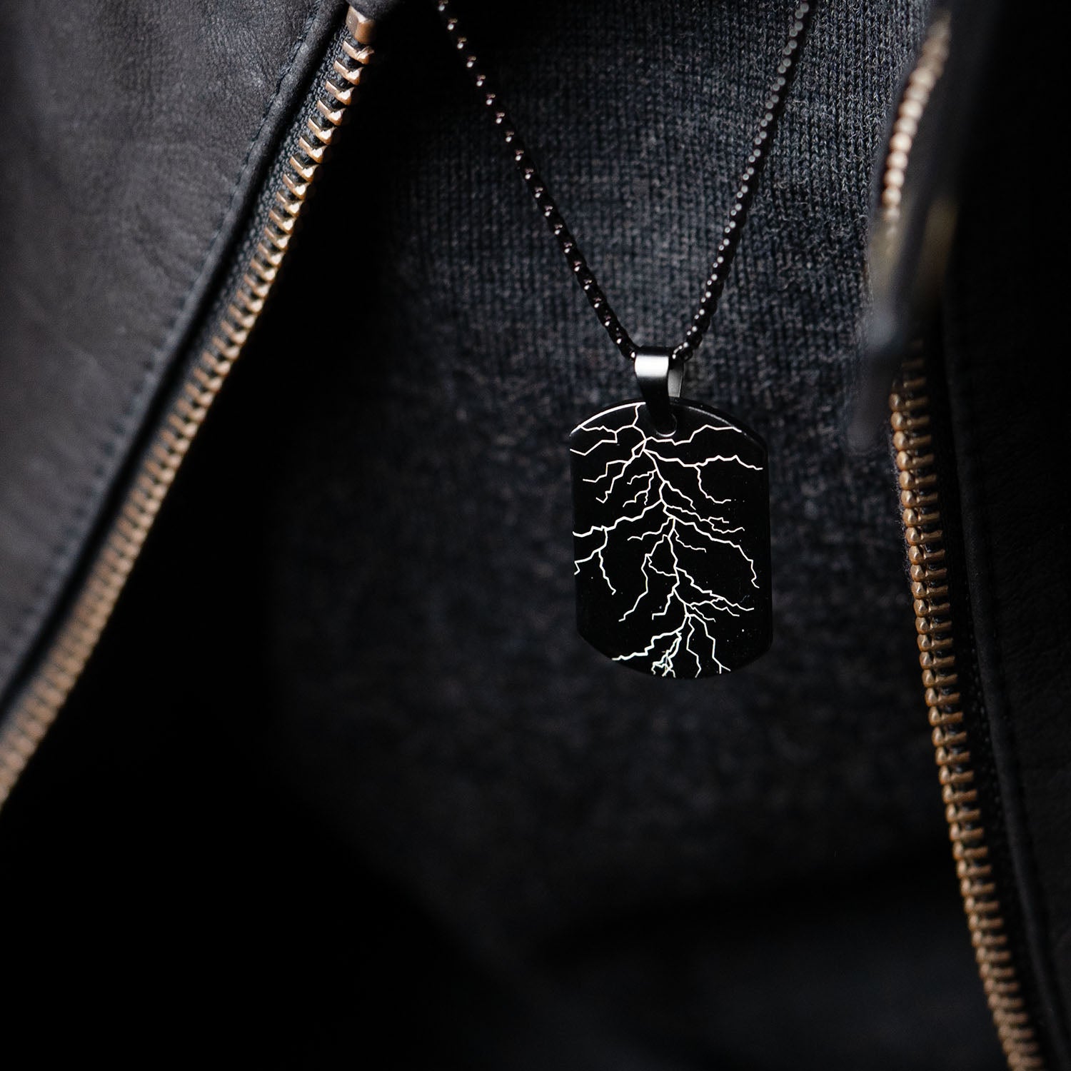 Electro Pulse Army Dog Tag Necklace