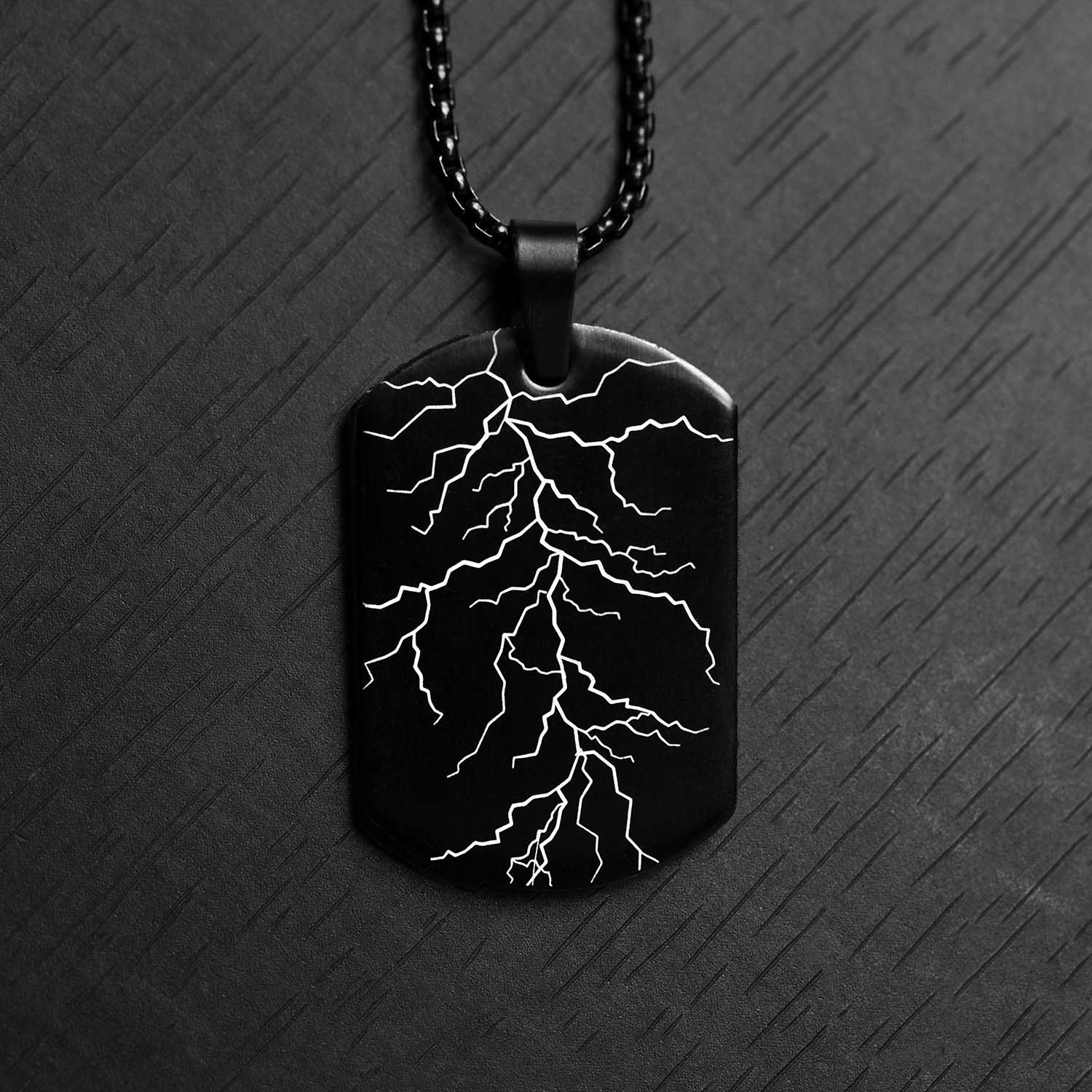 Tribal Dragon Dog Tag Necklace- Mesmerize India