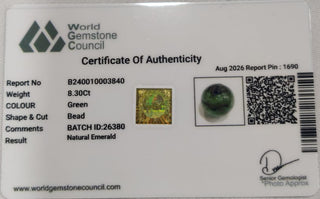 Emerald lab certificate 11