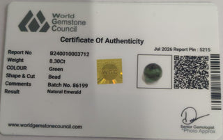 Emerald lab certificate 9