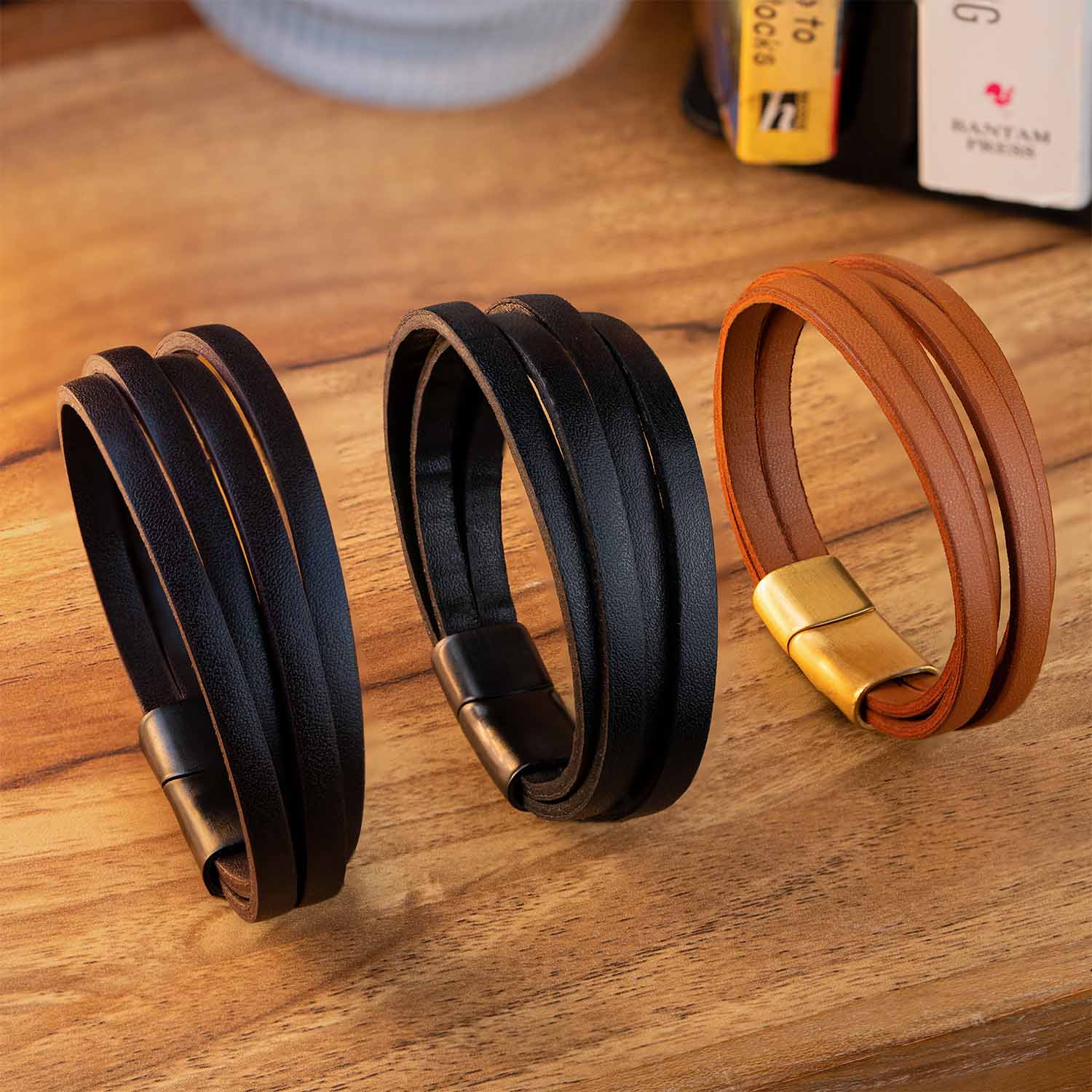Forge Layered NeoLeather Bracelet with MagSlide