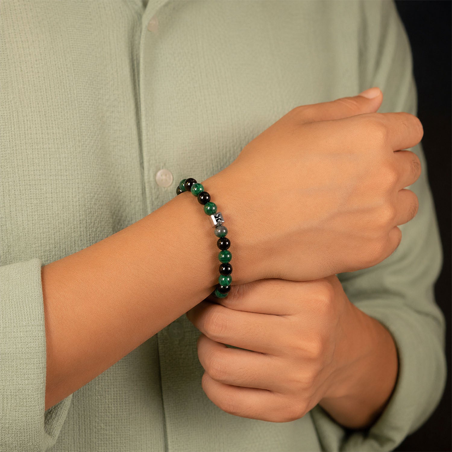 Gemini (Mithun) Zodiac Stone Bracelet with MagSnap 4 by Mesmerize
