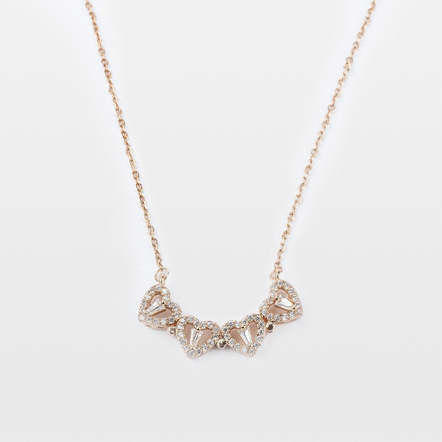 Heart Or Four - Leaf Clover 18K Rose Gold Necklace - Richards & Co Jewellery
