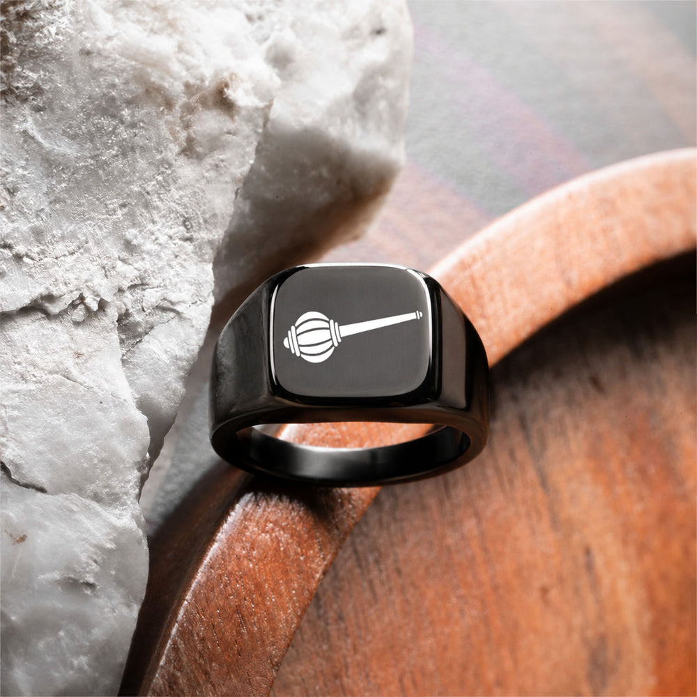 Spiritual Black Hercules Ring- mesmerize india
