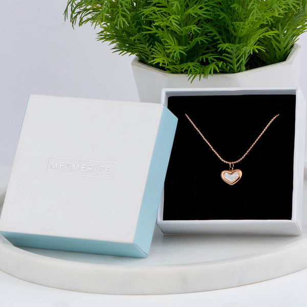 Heart Pendant Reversible Necklace