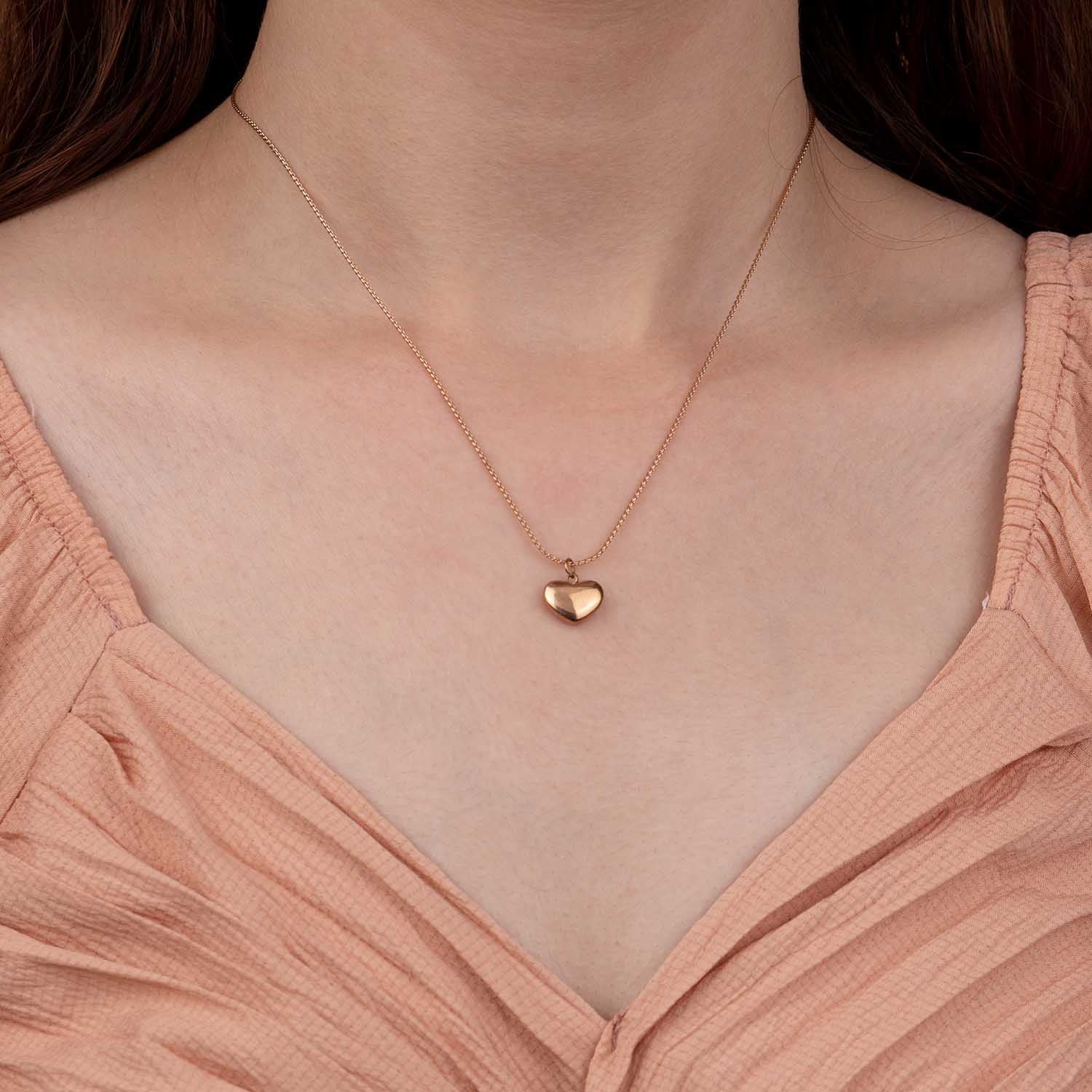 W Premium Jewellery Heart Pendant Reversible Necklace