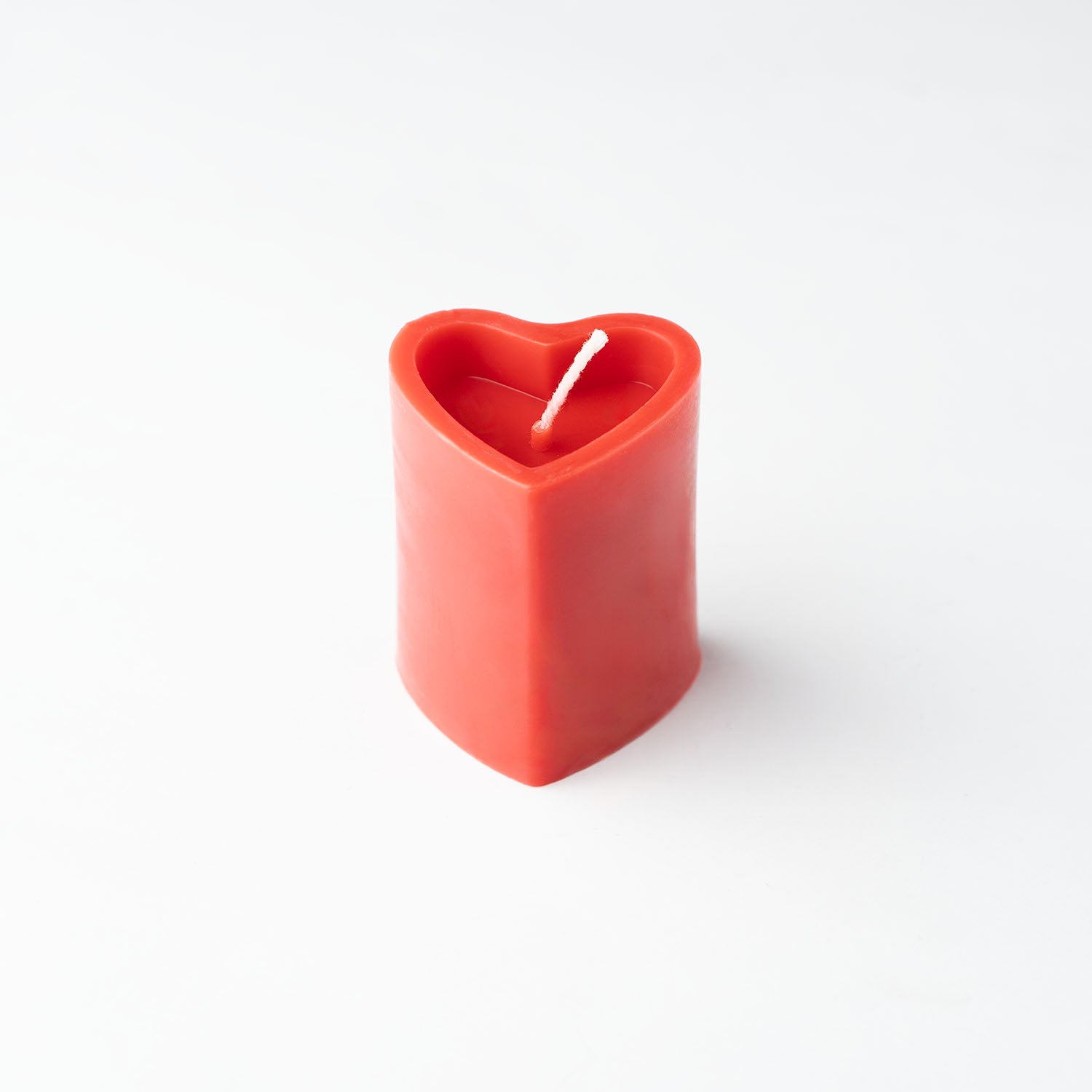 Rose Scented Heart Pillar Candle