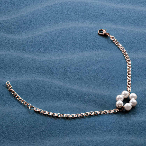 Helena Rose Gold Freshwater Pearl Bracelet