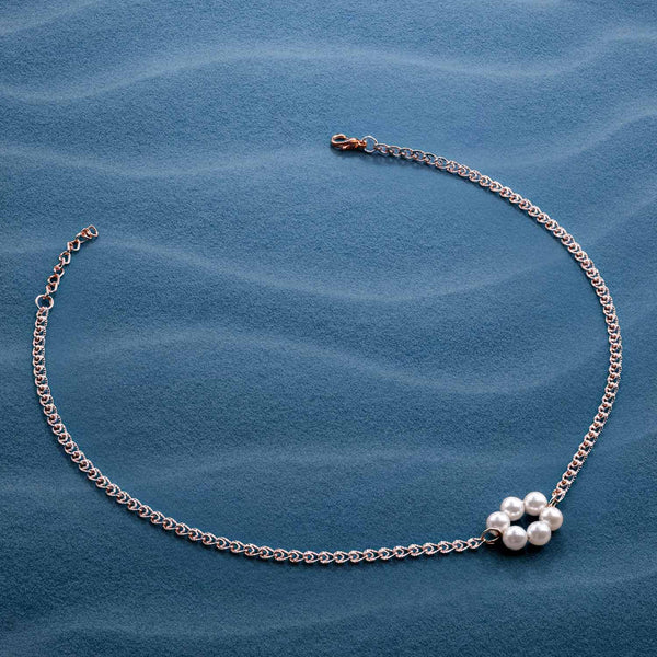 Helena Rose Gold Freshwater Pearl Necklace