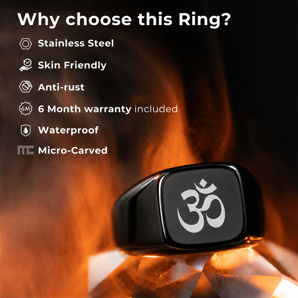 Spiritual Black Hercules Ring- mesmerize india