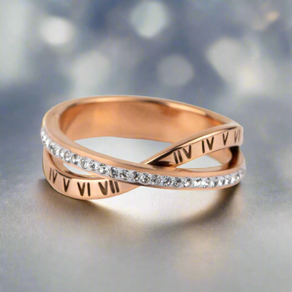 Infinity Roman Diamond Ring