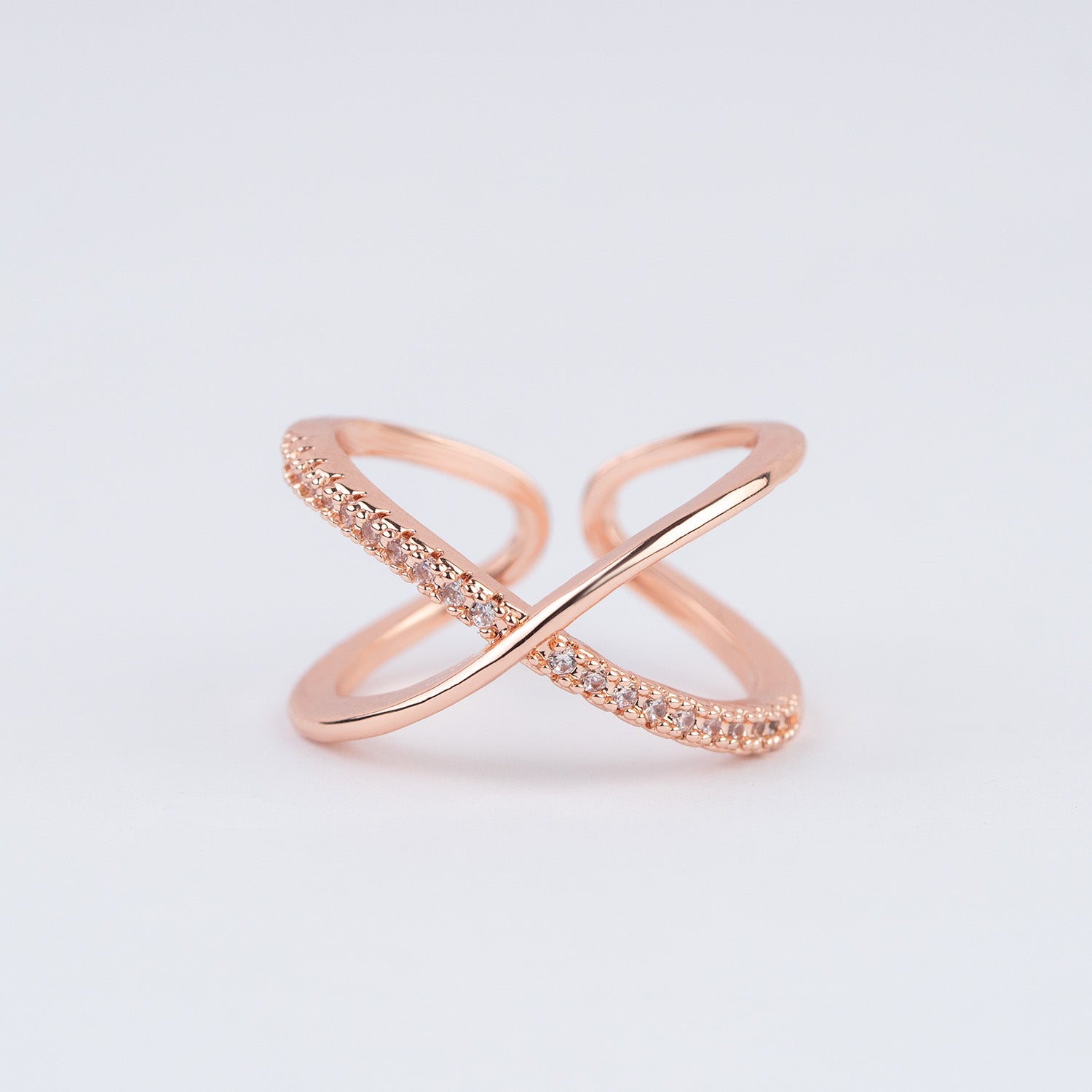 W Premium Jewellery Rings Infinity Diamond Rose Gold