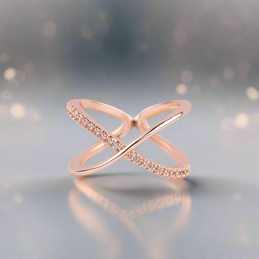 Infinity Diamond Adjustable Ring