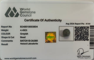 Labradorite lab certificate 6