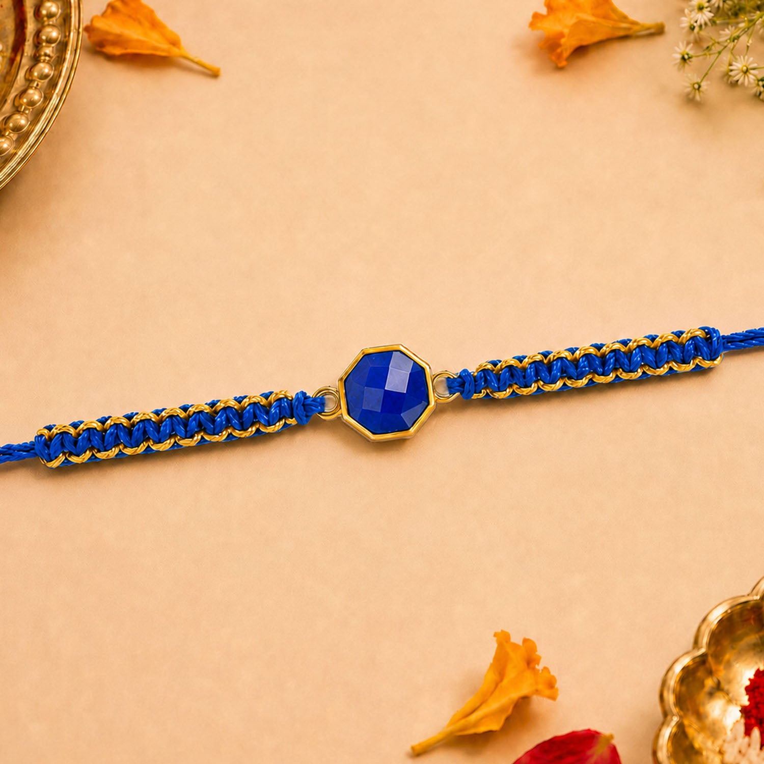 Lapis Lazuli 11 Carat Stone Rakhi