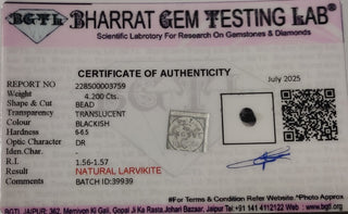 Larvikite lab certificate 6