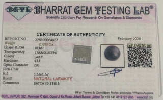 Larvikite lab certificate 8