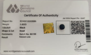Lava Stone lab certificate 11