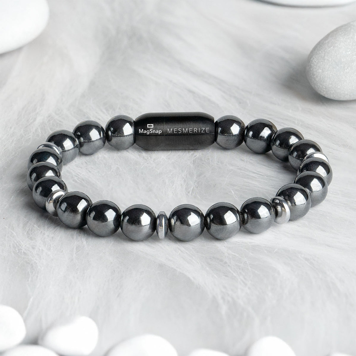 Mystic Grey Hematite Natural Stone Bracelet 2