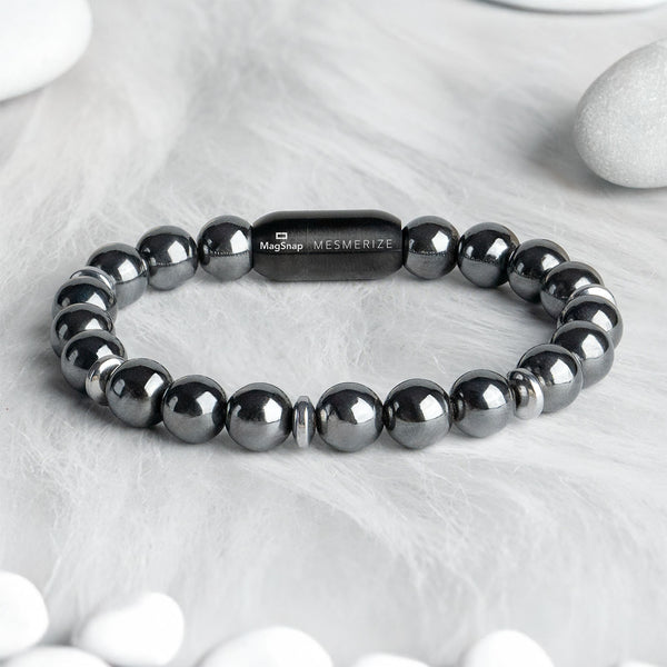 Mystic Grey Hematite Natural Stone Bracelet 2
