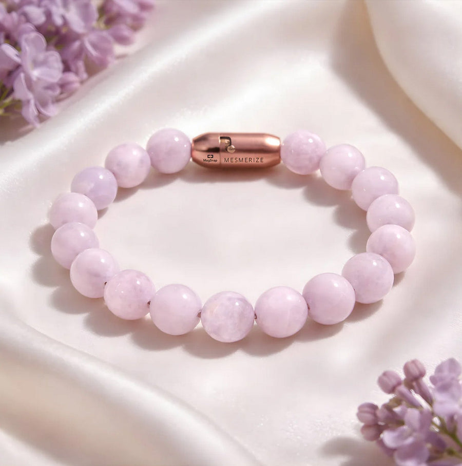 Nurturing Kunzite Natural Stone Bracelet With MagSnap