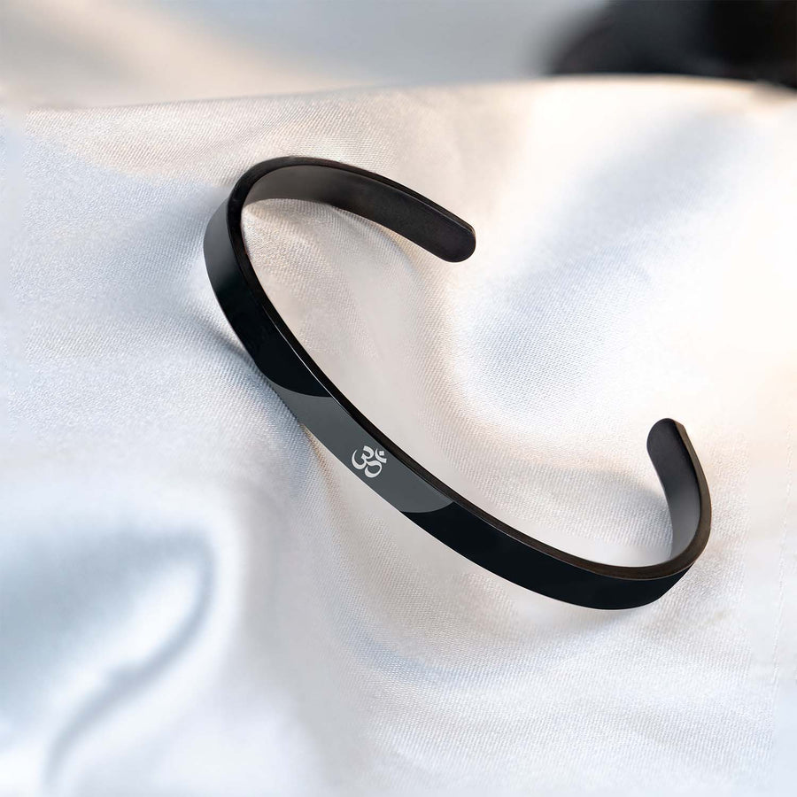Om Gloss Cuff Adjustable Bracelet