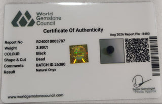 Matte Onyx lab certificate 13