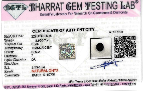 Matte Onyx lab certificate 3