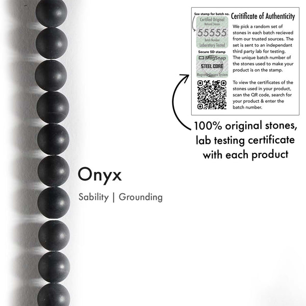 Onyx Natural Stone Couple Bracelet