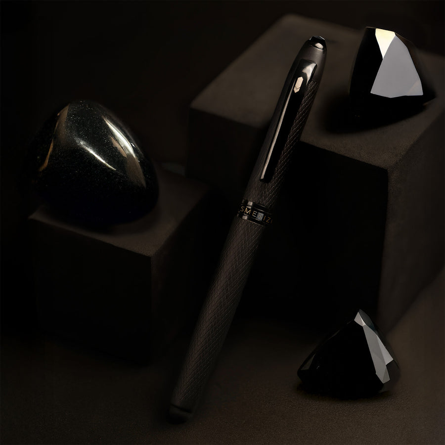 Ultra Matte Black Onyx 2 in 1 MagSnap Roller Ball Pen with Stylus