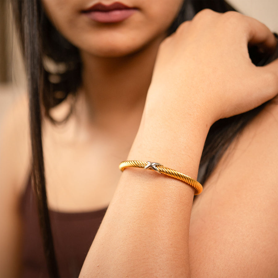 Paloma Twisted Adjustable Bangle Bracelet