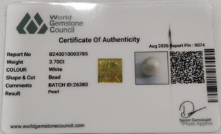 Pearl lab certificate 11
