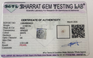 Pearl lab certificate 8