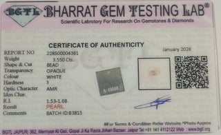 Pearl lab certificate 7