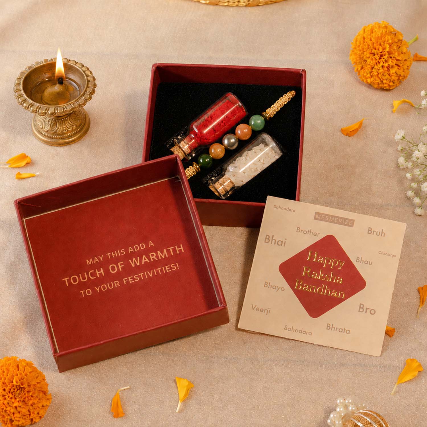 Power Rajyog Natural Stone Rakhi