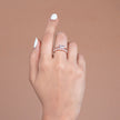 Rose Gold Crystal Adjustable Ring