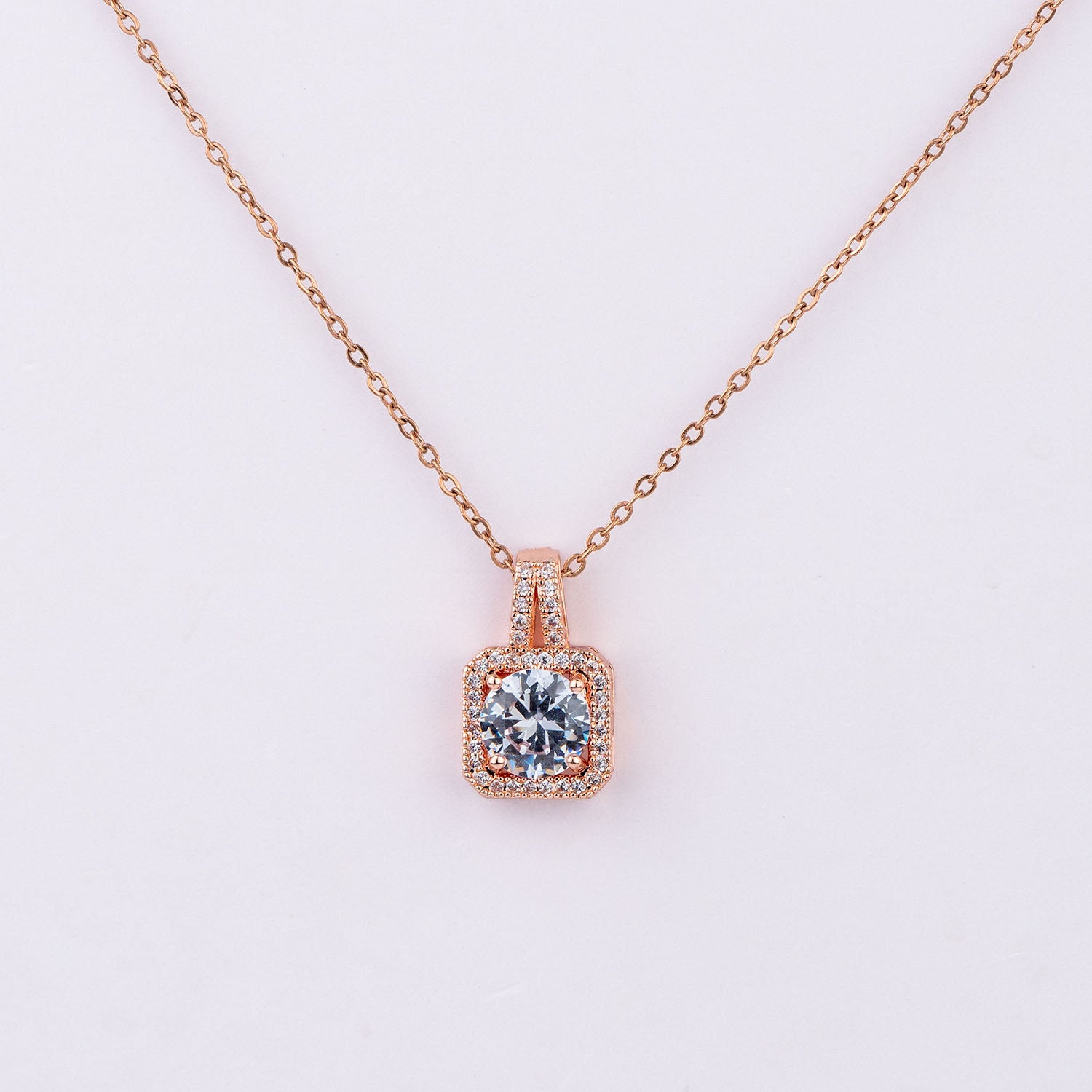 W Premium Jewellery Necklace Radiant Rose Gold