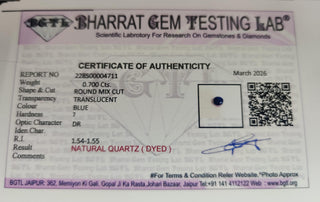 Sapphire lab certificate 1