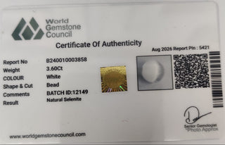 Selenite lab certificate 12