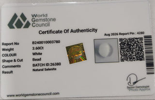 Selenite lab certificate 13