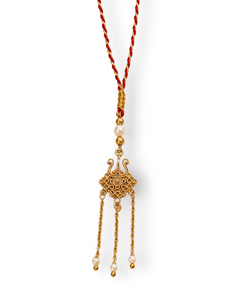 Shakti Pure Silver Plated Lumba Rakhi