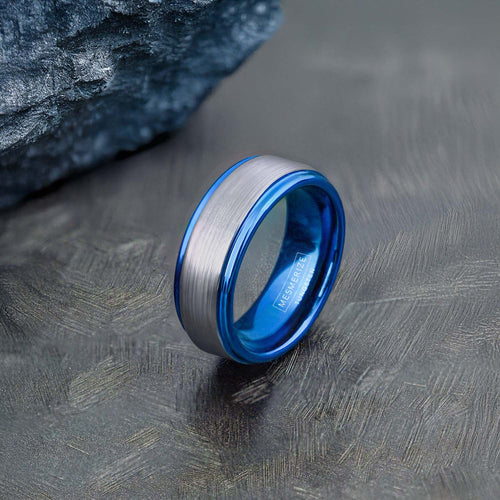Silver On Blue