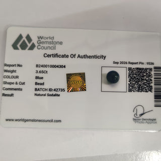 Sodalite lab certificate 14